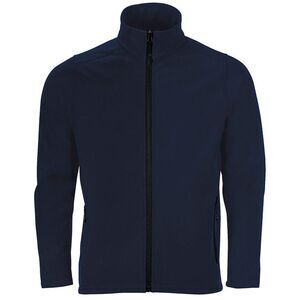 SOLS Mens Race Full Zip Water Repellent Softshell Jacket / French Navy